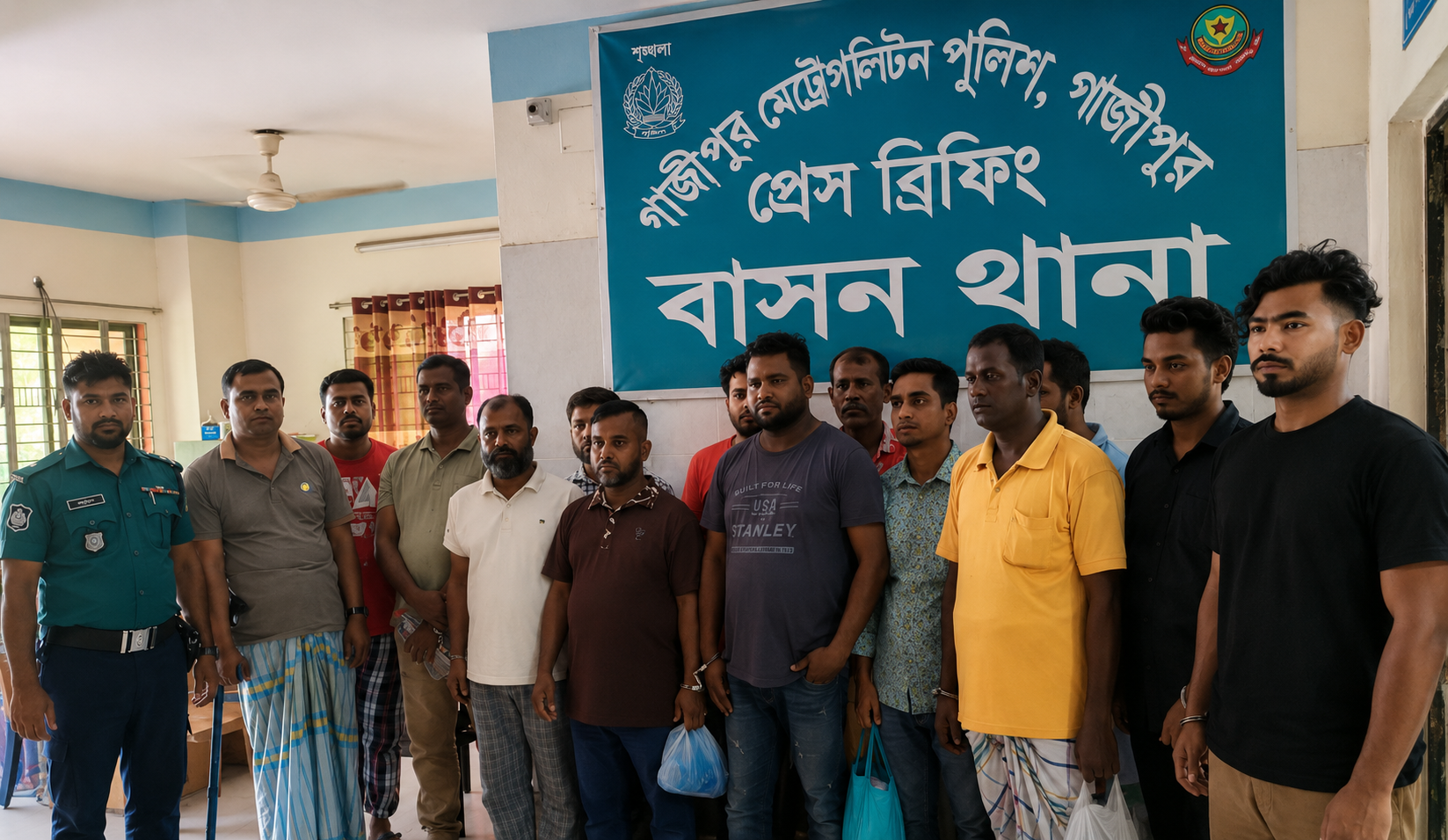 গাজীপুরে পুলিশকে হুমকির ঘটনা