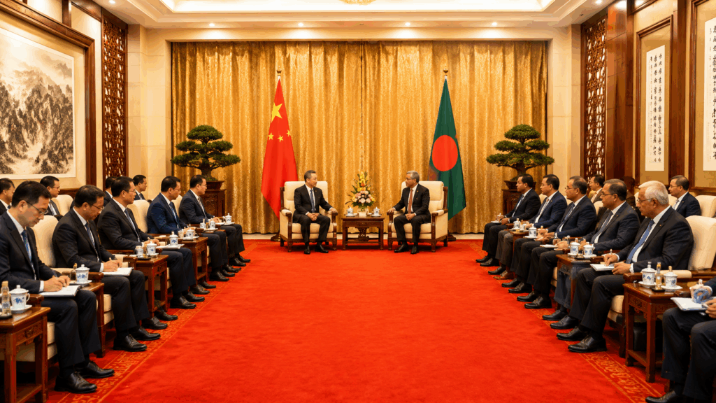 প্রধানমন্ত্রীর সঙ্গে চীনের কমিউনিস্ট পার্টির মন্ত্রী