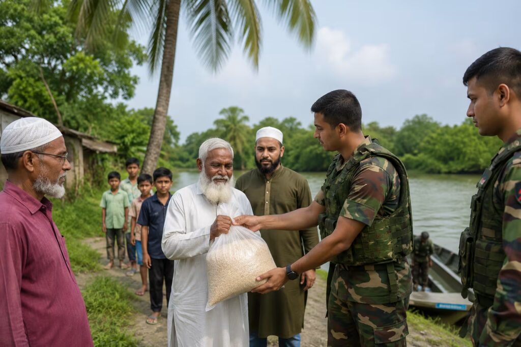 চট্টগ্রামে বন্যা পরিস্থিতি সেনা মোতায়েন