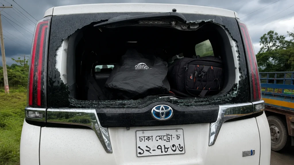 সিলেটে এনসিপির গাড়িবহরে হামলা