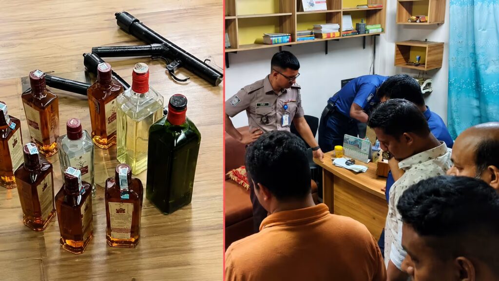 জামালপুরে অস্ত্র ও মাদক উদ্ধার
