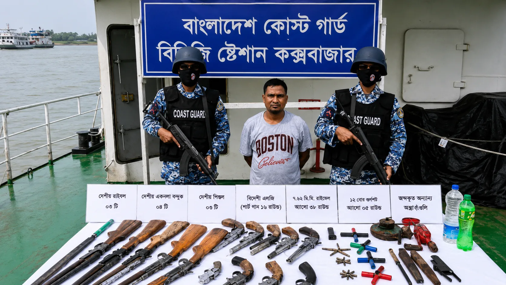 মহেশখালীর পাহাড়ে অস্ত্র উদ্ধার ও প্রধান গ্রেপ্তার